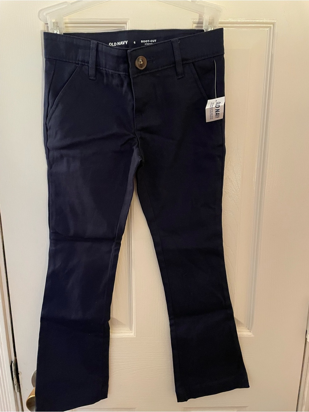Old Navy Kids Navy Boot-Cut Navy Blue Pants size 6 New